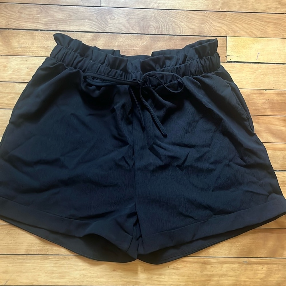 High Waist Black Shorts